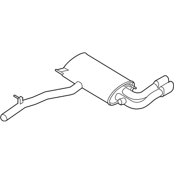 BMW 18-30-8-648-216 Rear Exhaust Flap Muffler