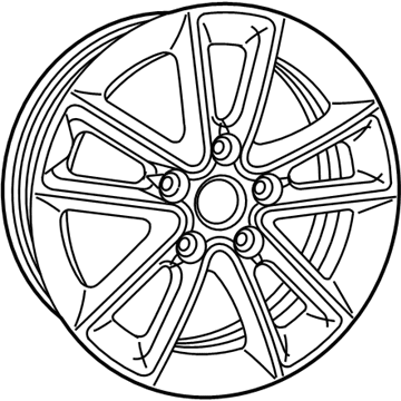 Mopar 5QZ53DD5AB Wheel-Aluminum