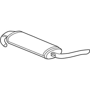 GM 15898905 Exhaust Muffler Assembly (W/ Exhaust Pipe & Tail Pipe)