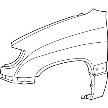 Lexus 53801-60891 Fender Sub-Assy, Front RH