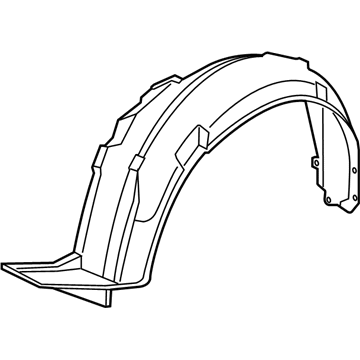 Acura 74100-TL2-A10 Fender Assembly, Right Front (Inner)