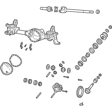 Mopar 68029453AA Axle-Service Front