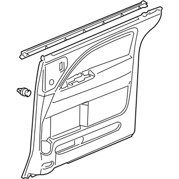 Honda 83702-SHJ-A21ZA Lining, R. Slide Door *G64L* (OLIVE)