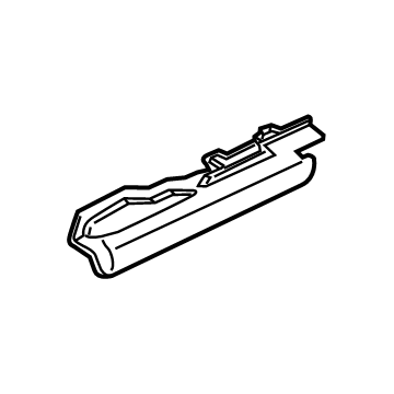 BMW 52-10-7-492-933 Finisher, Upper Rail, Exterior, Left