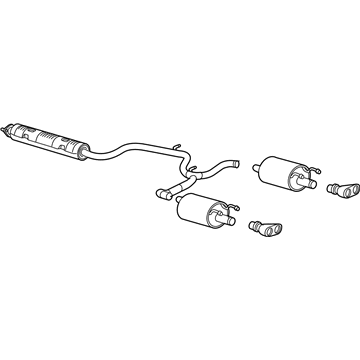 GM 15141053 Muffler & Pipe