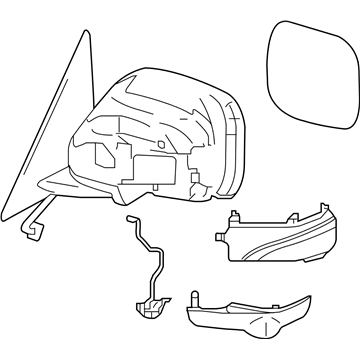 Infiniti 96301-1LA1B Mirror - Skull Cap RH