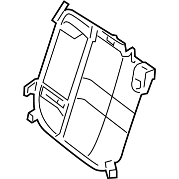 Nissan 88651-3SA0A Frame Assy-Back, Rear Seat LH