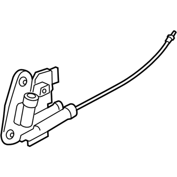 BMW 51-20-7-419-841 Rear Door-Latch Left