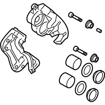 Hyundai 58180-0WA10 CALIPER Kit-Front Brake, LH