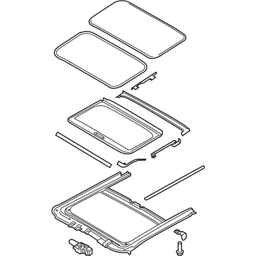 Hyundai 81600-1R000-8M Sunroof Assembly