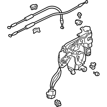 Honda 72650-S0X-A53 Lock Assembly, Driver Side Slide Door
