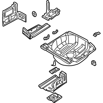 BMW 41-12-7-895-619 Trunk Floor