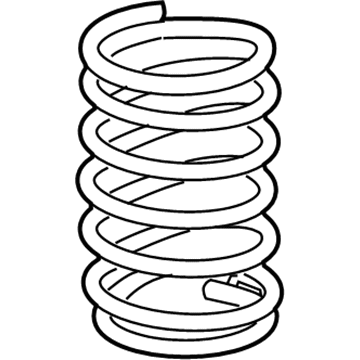 Honda 52446-TR0-A42 Spring, Left Rear