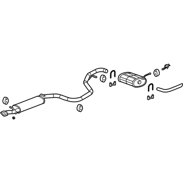 GM 15828657 Muffler & Pipe