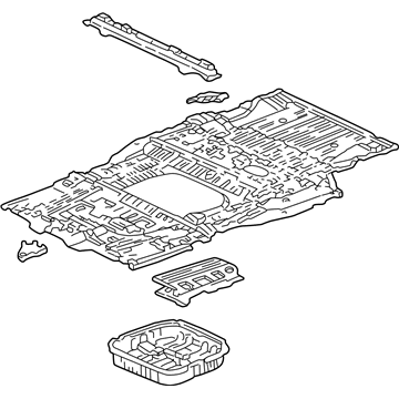 Honda 04655-S0X-305ZZ Panel Set, RR Floor