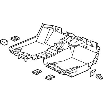 Acura 83301-TY3-A01ZA Carpet Assembly, Front Floor (Mat Seacoast)