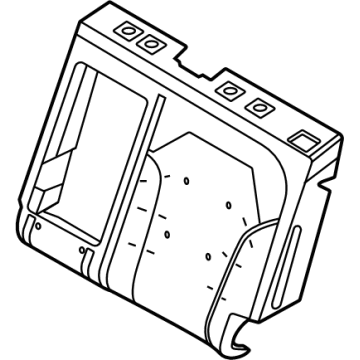 Ford LJ8Z-5866801-A PAD - REAR SEAT BACK