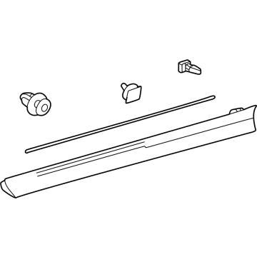 Lexus 75074-78020 MOULDING SUB-ASSY, F