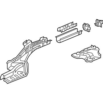 Acura 65660-TV9-A10ZZ Frame, Left Rear