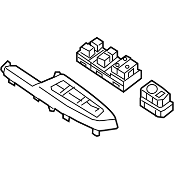 Kia 93570D9020FHV Power Window Main Switch Assembly