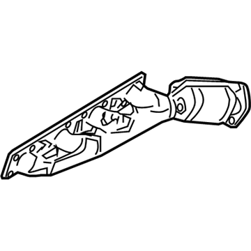 Nissan 14002-7S00C Exhaust Manifold With Catalytic Converter Driver Side