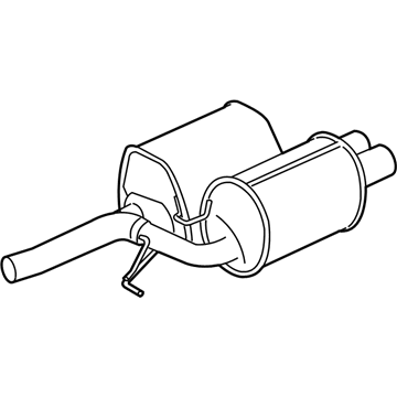 BMW 18-10-7-835-961 Exhaust Muffler Rear Left