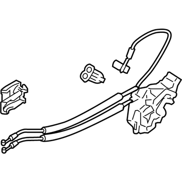 Kia 814102T000 Rear Door Latch & Actuator Assembly, Left