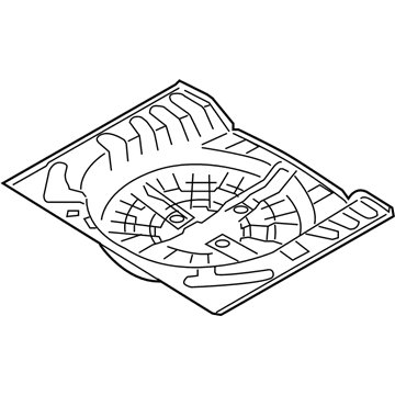 Nissan G4514-1KMMA Floor - Rear, Rear