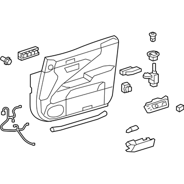 Lexus 67620-50B50-24 Panel Assembly, Front Door