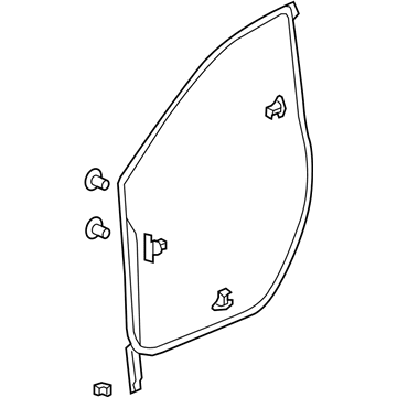 Honda 72350-TLA-A01 Weatherstrip, L. FR. Door