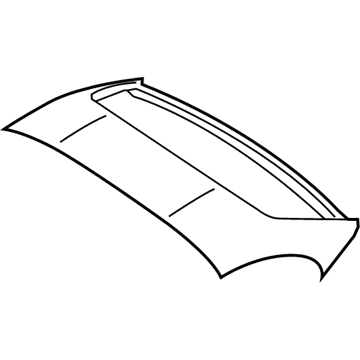 BMW 41-00-7-222-078 Roof Shell, Rear