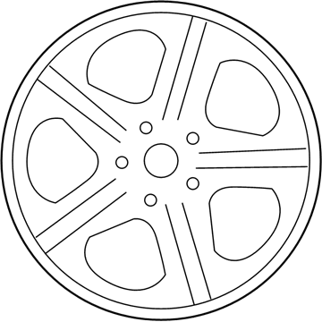 Hyundai 52910-2B385 Wheel Rim 18 5-Double Spoke Design