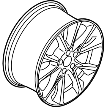 BMW 36-11-6-853-955 Disc Wheel, Light Alloy, Bright-Turned