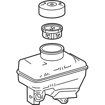 Lexus 47220-24030 Reservoir Assembly,Brake Master Cylinder