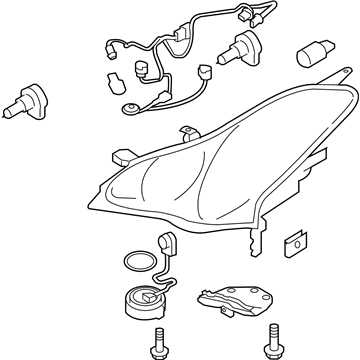 Infiniti 26010-1BA4C Right Headlight Assembly