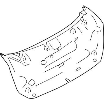 BMW 51-49-7-328-047 Trim Panel, Trunk Lid, Centre