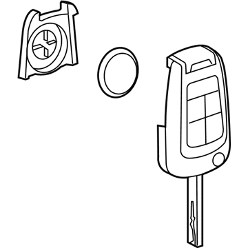 GM 20979469 Key, Dr Lock & Ignition Lock Folding (W/ Remote Control Door Lock Transmitter)