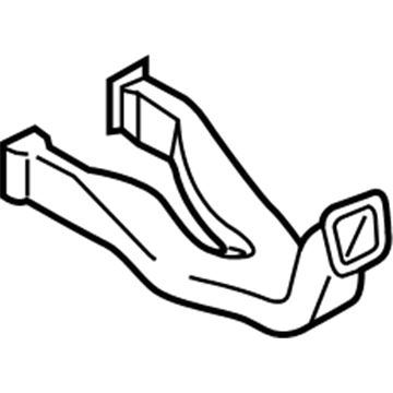 BMW 51-16-9-363-821 Air Duct For.Rear Passenger.Compartment Centre