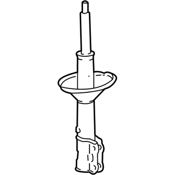 Hyundai 55350-25051 Rear Left-Hand Shock Absorber Assembly