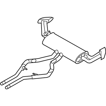 BMW 18-30-8-623-119 Rear Exhaust Flap Muffler