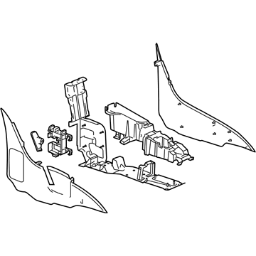 GM 89042458 Console Assembly