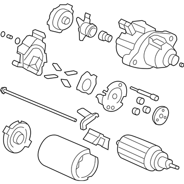 Honda 31200-RZA-A01 Starter Motor Assembly (Sm-71007) (Mitsuba)