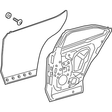 Lexus 67003-79045 Panel Sub-Assembly, RR D