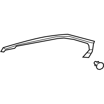 Lexus 67888-76020 WEATHERSTRIP, RR Doo