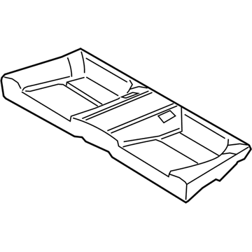 Hyundai 89150-2M000 Frame & Pad Assembly-Rear Seat Cushion