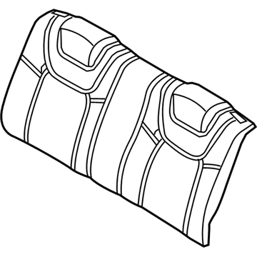 Hyundai 89350-2M000 Frame & Pad Assembly-Rear Seat Back