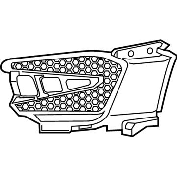 Acura 71103-TJB-A00 In. Garnish Right, Front Bumper