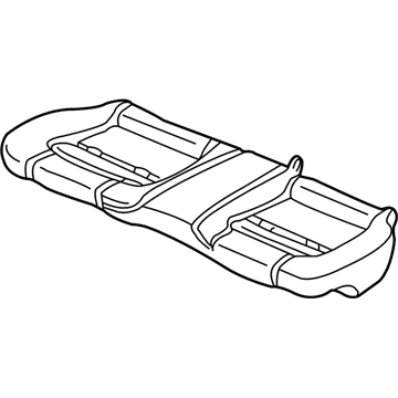 Honda 82132-S82-A01 Pad & Frame, Rear Seat Cushion