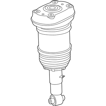 BMW 37-10-6-869-040 AIR SPRING STRUT, REAR RIGHT