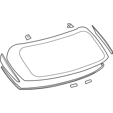 Lexus 68105-0E020 Glass, Back Door